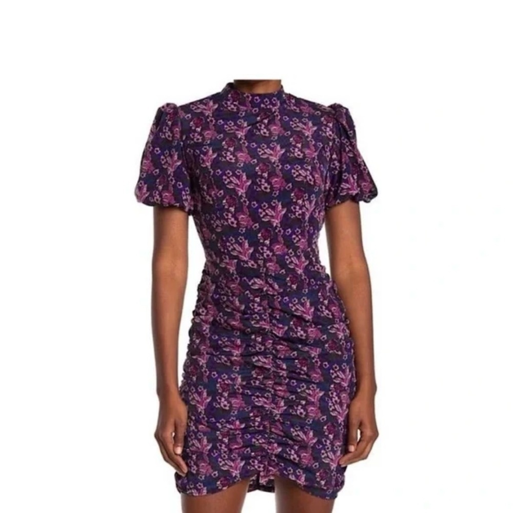 Melrose and Market Purple Floral Mini Dress